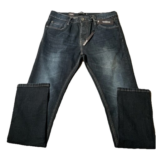 Kangol mens slim fit jeans - slim,