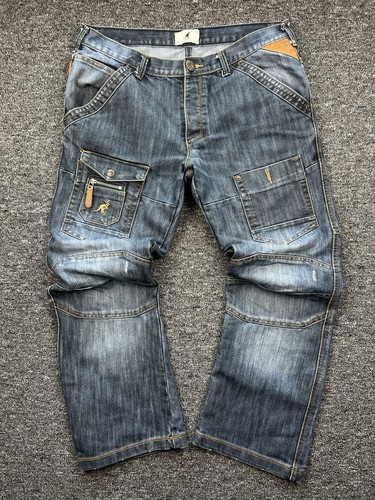 Vintage y2k kangol mens jeans - kangol,