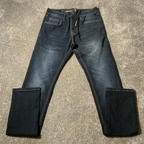 Kangol mens slim fit jeans - slim,
